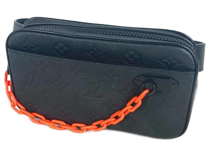Louis Vuitton M53550 Body Bag Pochette Volga Black Orange Leather  ref.1720763