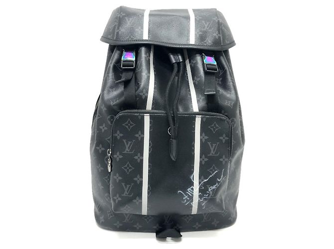 Sac à dos Eclipse Louis Vuitton par Hiroshi Fujiwara Noir