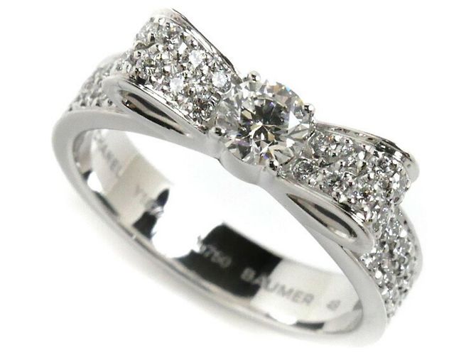 Bague Medium Ribbon de Chanel en Or Blanc K18
