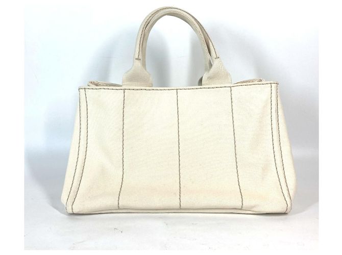 Sac à main tote Prada BN1877 en toile Canapa