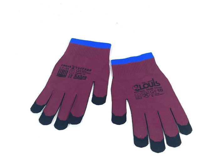 Guanti Gon RGB MP2424 Louis Vuitton Nero Porpora