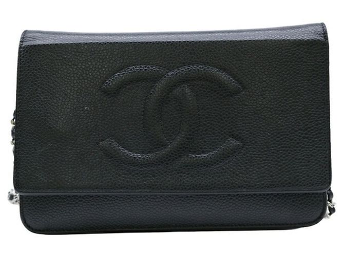 Wallet On Chain Cartera Chanel Con Cadena Negro