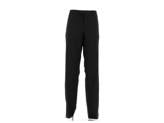 SANDRO Hosen T.FR 42 Wolle Schwarz