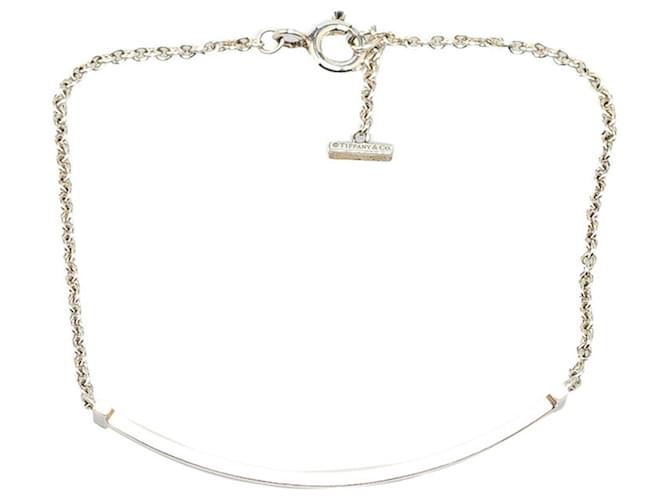 Tiffany & Co Pulseira charm sorriso Tiffany T Prata Prata  ref.1724765
