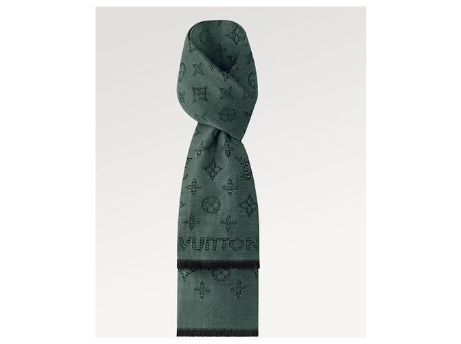 Louis Vuitton LV Monogram shadow stole new Green