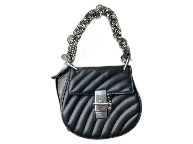 Borsa Bijou Chloé Drew Nera in Pelle Nero