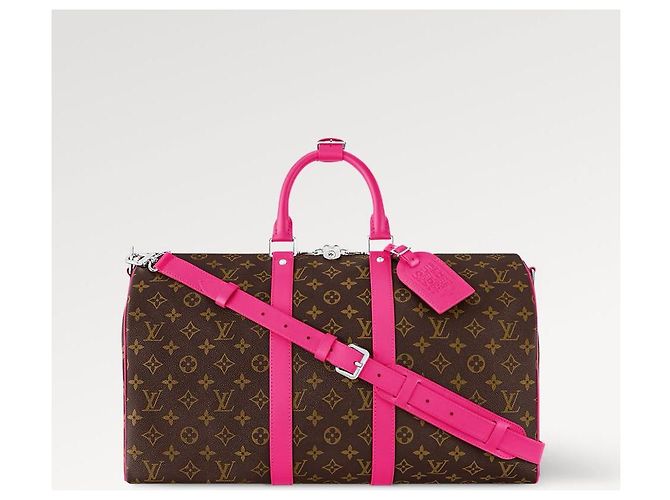 Louis Vuitton Keepall 45 Bandouliere Macassar Rosa