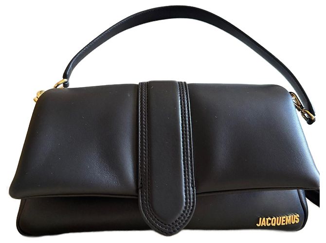 Bolsa Jacquemus Bambimou em couro preto