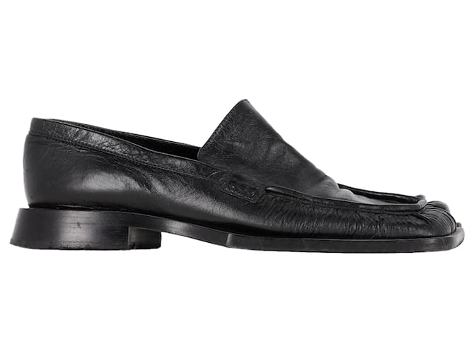Jil Sander Nikky Square-Toe Loafers in Black Leather ref