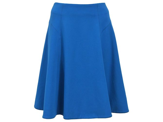 Jason Wu Kreisrock aus blauer Polyester