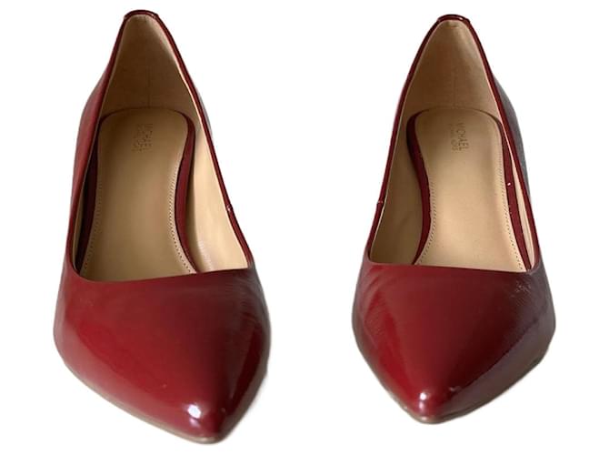 Michael kors red high heels on sale