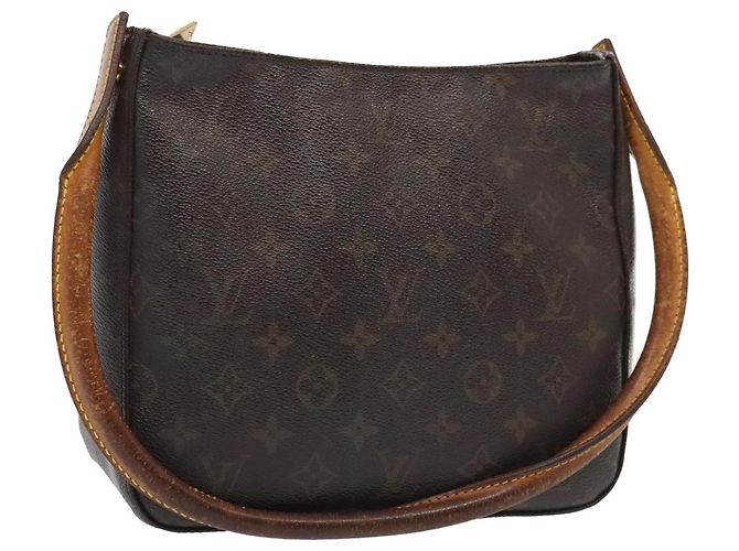 LOUIS VUITTON Bolsa de Ombro Monogram Looping MM M51146 LV Auth bs18489 Monograma