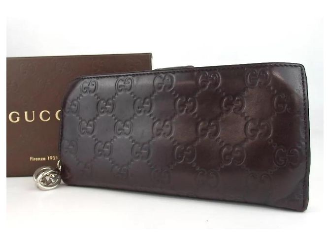 Cartera de cuero Guccisima negra de Gucci Negro