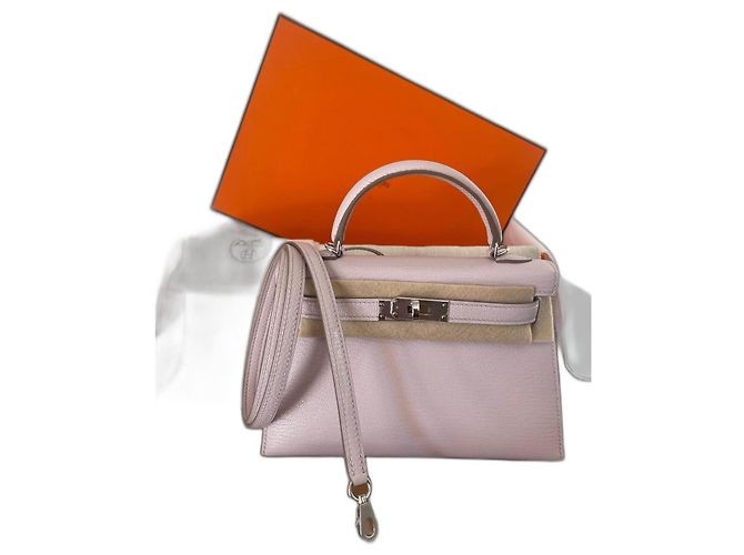 Hermès Mini Kelly II Roxa Clara Cabra Mysore