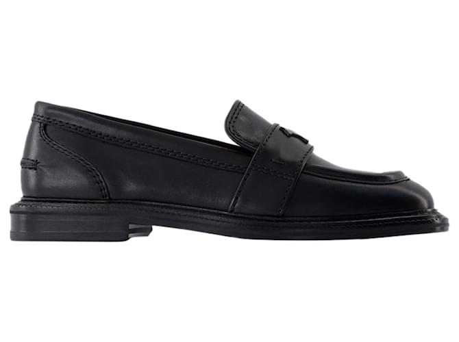 Autre Marque Loafers - Maison Kitsune - Leather - Black Pony-style calfskin  ref.1726536