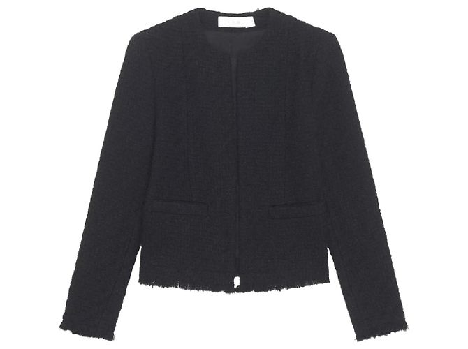 Iro Rowy Tweedjacke Schwarz