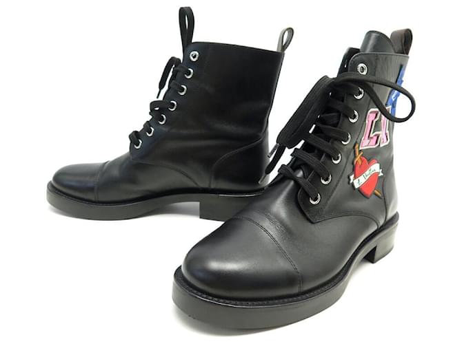 Lv black heart ankle boot online