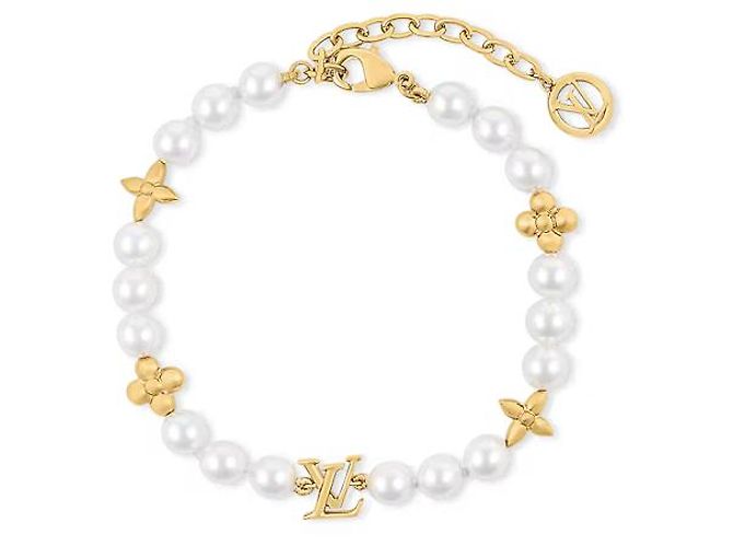 Louis Vuitton Pulsera de perlas LV nueva Dorado