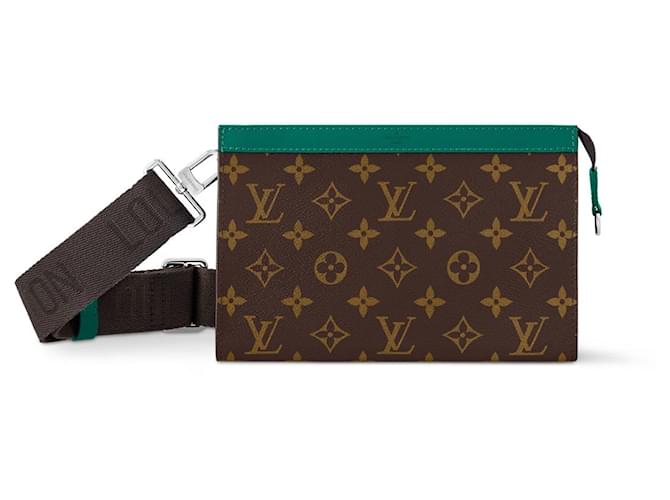Louis Vuitton LV Gaston wearable wallet new Green Cloth  ref.1728369