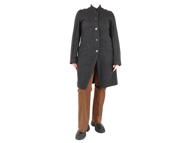 Autre Marque Grey Herringbone coat - size M