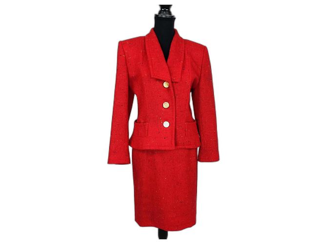 Tailleur rosso Givenchy vintage