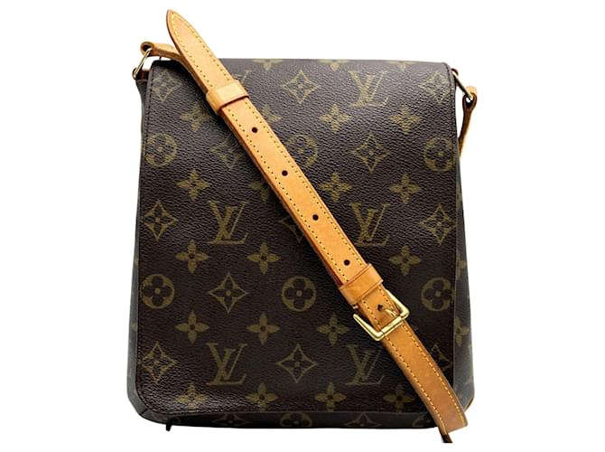 Louis Vuitton Musette Salsa Brown Cloth  ref.1729126
