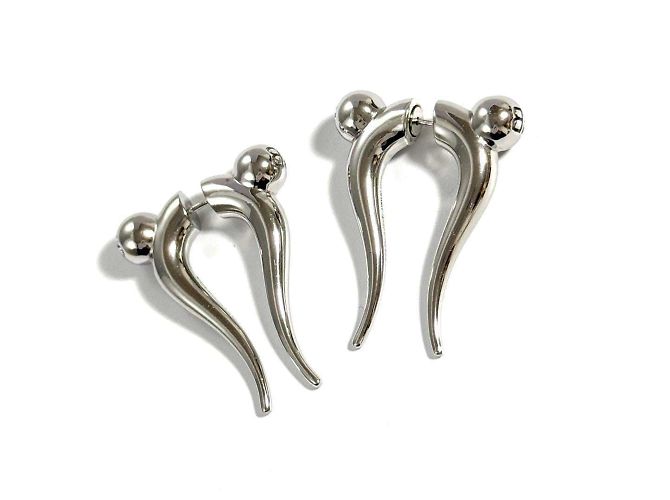 Orecchini Force Double Horn per uomini e donne di Balenciaga