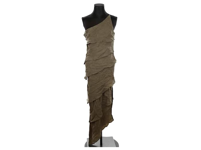 Autre Marque Khaki dress Synthetic  ref.1730123