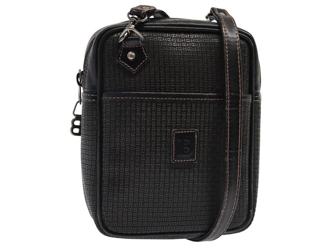 BALLY Borsa a Spalla in Pelle PVC Nera Auth ti2094 Nero