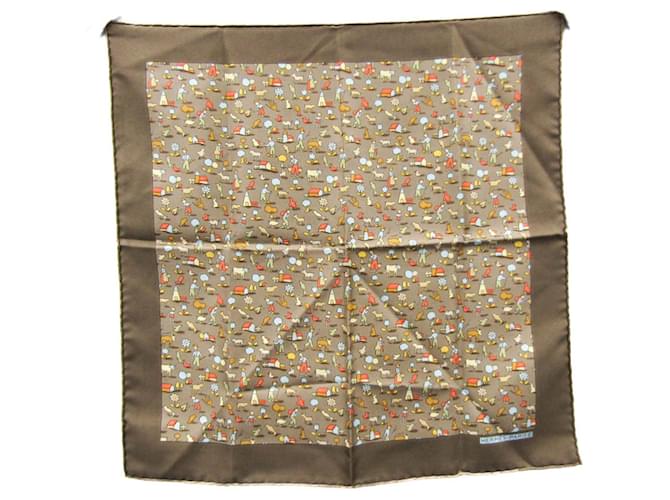 Hermès Scarf Brown Silk  ref.1730385