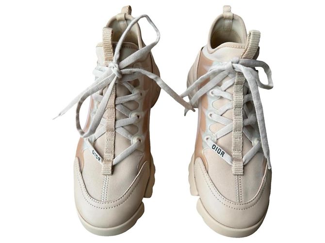 Baskets Christian Dior D-connect beige