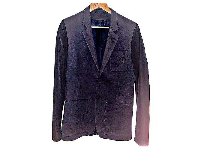 Blazer de edición limitada Authentic Givenchy x CDG Riccardo Tisci Runway 4G Emblem Negro