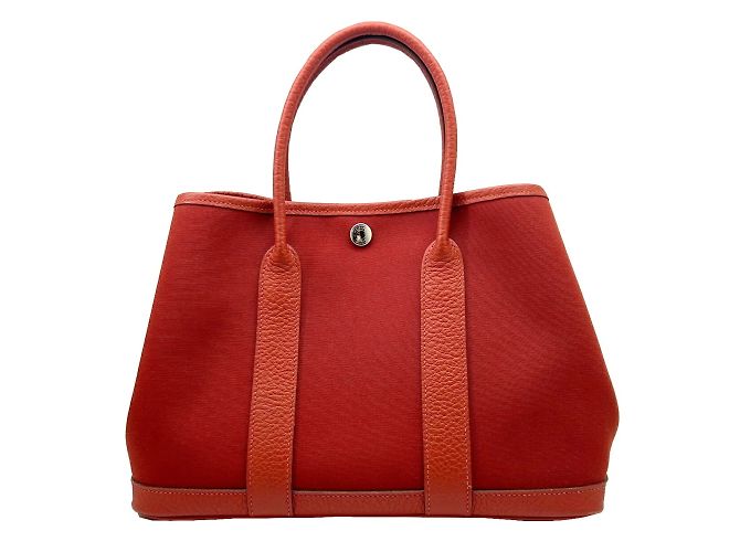 Hermès Bolsa Tote TPM Hermes Garden Vermelho