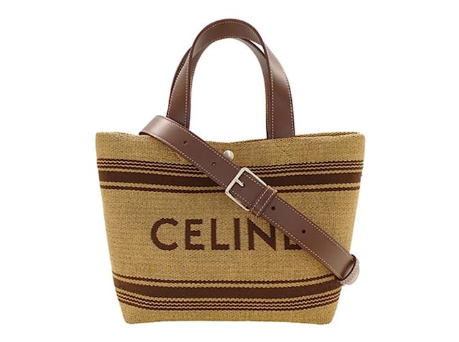 Céline Borsa di paglia Celine Brown Marrone Joli Closet