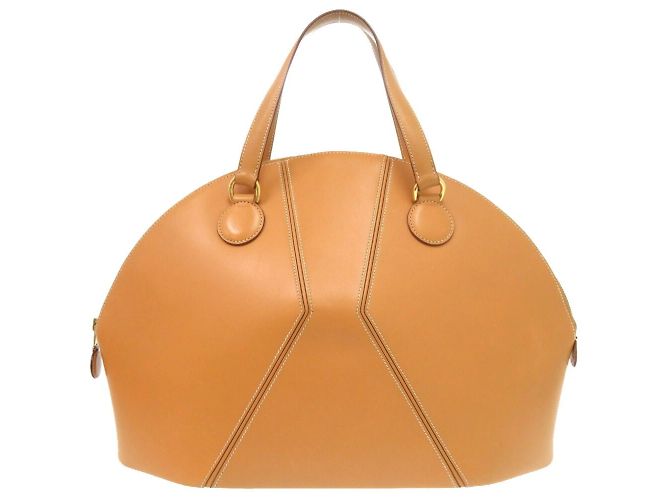 Hermès Sac à main naturel Hermes Ile de Bou Veau Chamonix