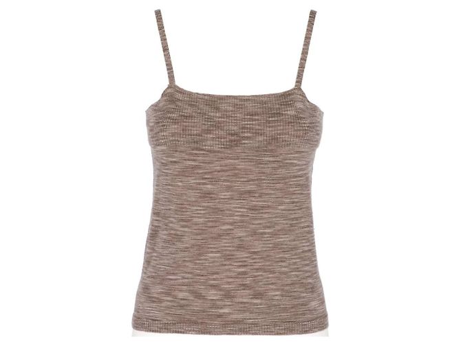 Top de lã mesclada cinza de Dries Van Noten