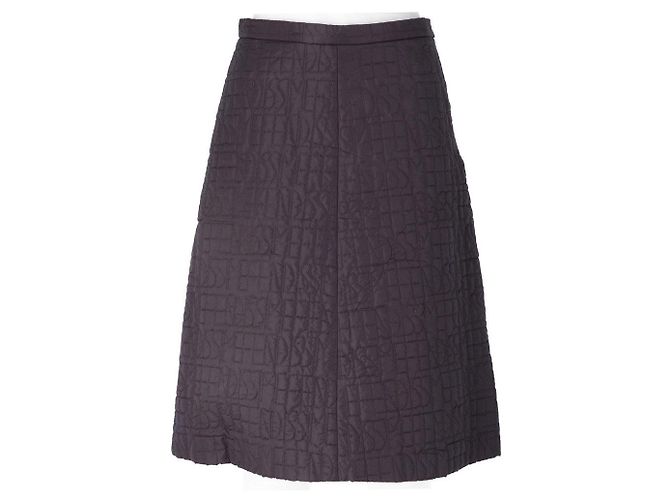 Saia roxa acolchoada Fendi Fendissime Bordeaux Roxo