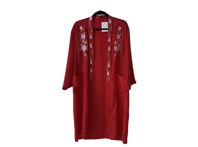 No Name Vintage red rose robe