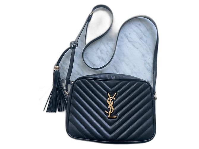 Loulou Yves Saint Laurent Black Leather Handbag 