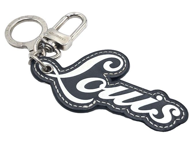 Schlüsselanhänger Charm Louis Vuitton M63633 Schwarz