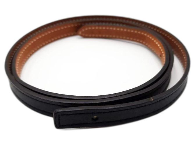 Constance Hermès Hermes 13mm Reversible Leather Belt Black