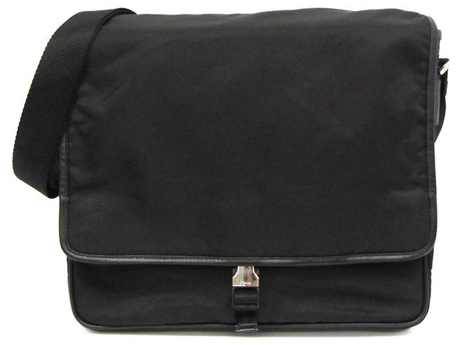 Sac messager Prada Tessuto Noir