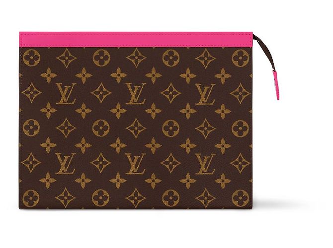 Louis Vuitton LV Pochette Voyage MM macassar pink