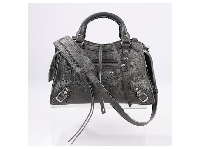 Borsa in pelle Balenciaga Mini Neo Classic City 2Way grigia 679231