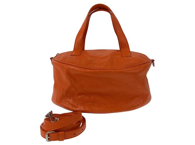 Balenciaga Air Hobo Leather 2WAY Bag Orange  ref.1736110