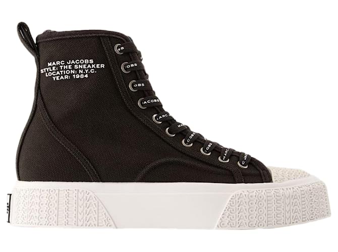 The High Top Sneakers Marc Jacobs Cotton Black ref.1736177 Joli Closet