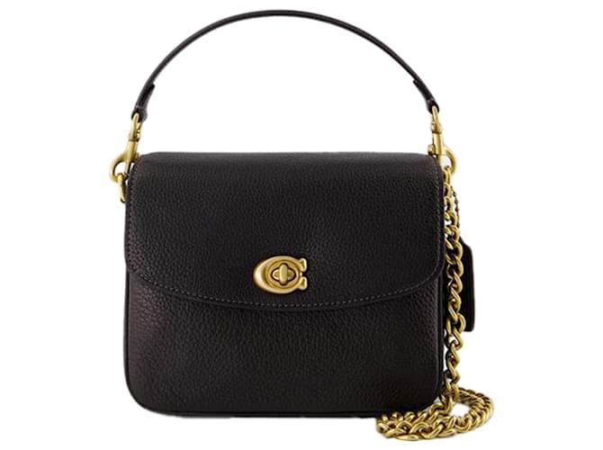 Cassie 19 Umhängetasche Coach Leder Schwarz Kalbähnliches