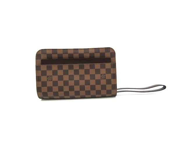 Bolsa Clutch Saint Louis da Louis Vuitton Damier ebene Lona  ref.1736710