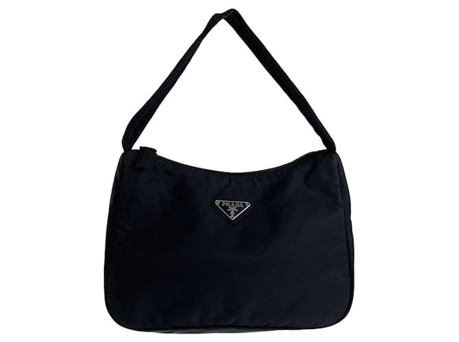 Prada Tessuto Nylon Hobo Bag Black Cloth ref.1736840 Joli Closet