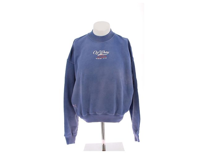 Off White Suéter de punto Off-White T.International S Algodón Azul 